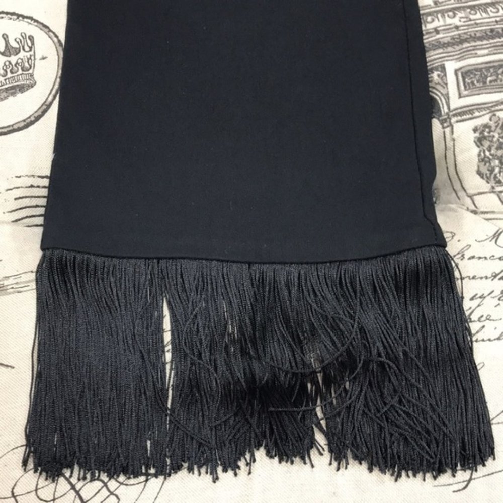 Inc Fringe-Trim Cropped Skinny Pants - Picture 4 of 8